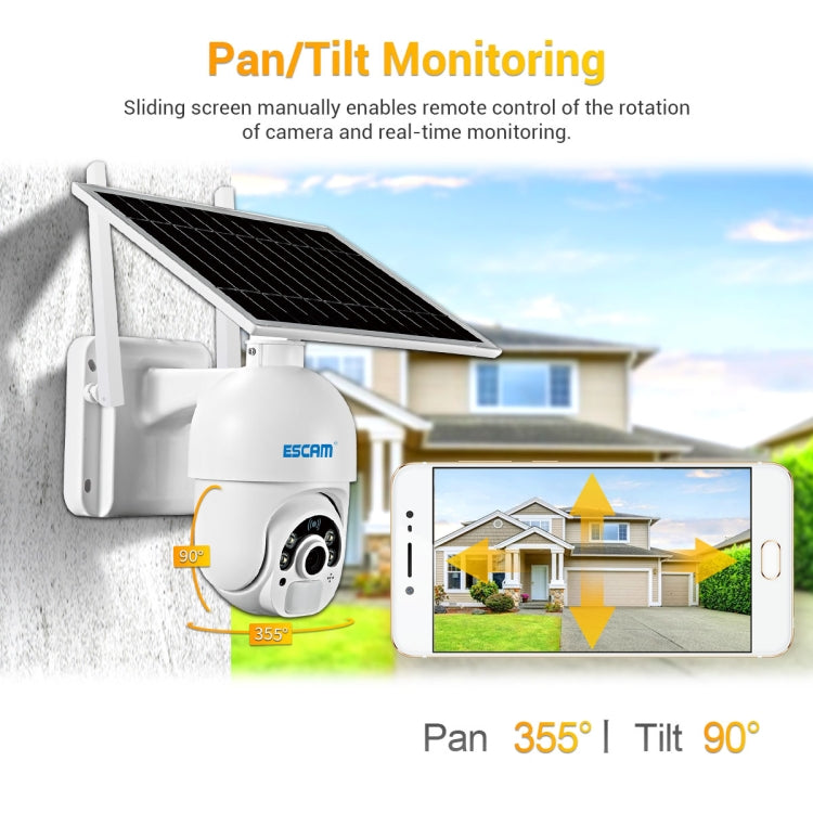 ESCAM QF450 HD 1080P 4G US Version Solar Powered IP Camera without Memory, Support Two-way Audio & PIR Motion Detection & Night Vision & TF Card, without Memory ESCAM QF450 HD 1080P 4G US Version Solar Powered IP Camera without Memory, Support Two-way Audio & PIR Motion Detection & Night Vision & TF Card, without Memory